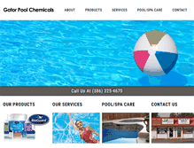 Tablet Screenshot of gatorpools.com